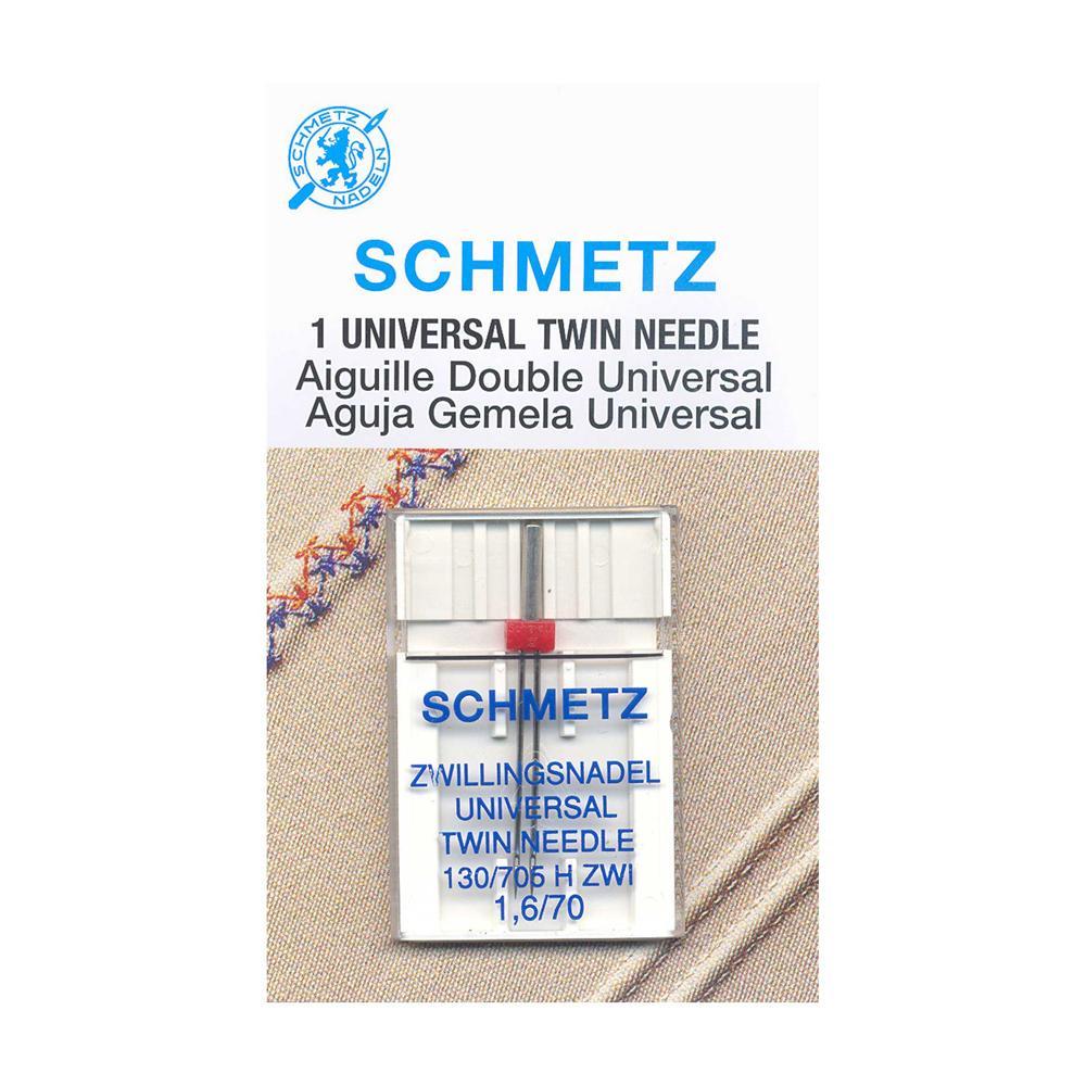 SCHMETZ #1733 Twin Needle Carded - 70/10 - 1.6mm - 1 Piece — Cottage Quilting Ltd.