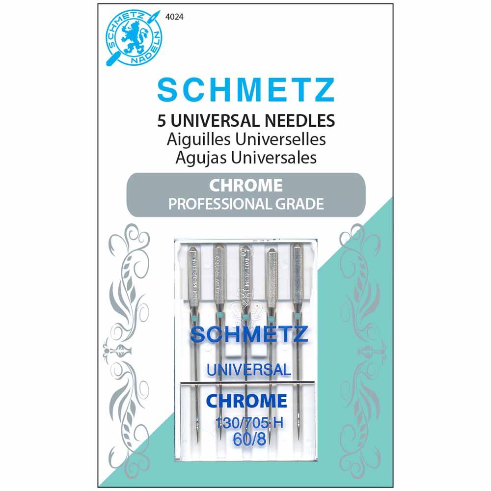 SCHMETZ #4024 Chrome Universal - 60/08 - 5 count — Cottage Quilting Ltd.