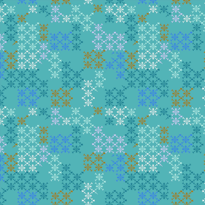 Figo Fabrics - Hampton Court - Trellis Menthe