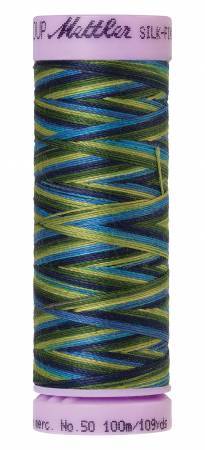 Fil de coton Mettler Silk-Finish 50wt Varié 109 vg/100 m Vue du lac