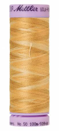 Mettler Silk-Finish 50wt Variegated Cotton Thread 109yd/100M Bleached Straw — Cottage Quilting Ltd.