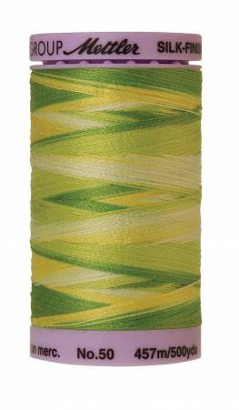 Fil de coton Mettler Silk-Finish 50wt Variegated 500 verges/457 m Touche d'agrumes