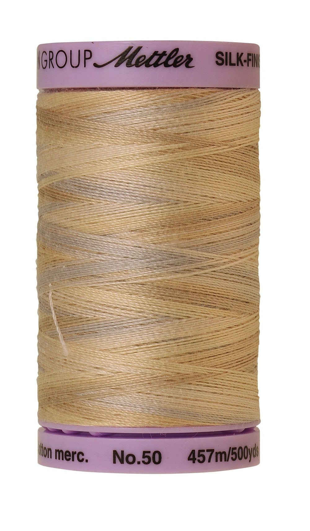 Fil de coton Mettler Silk-Finish 50wt Variegated 500 verges/457 m, tons nacrés