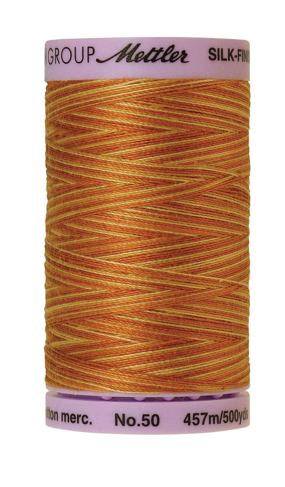 Mettler Silk-Finish 50wt Variegated Cotton Thread 500yd/457M Lions Mane — Cottage Quilting Ltd.