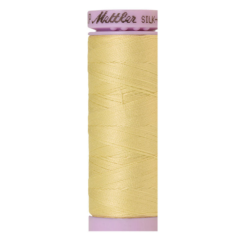 Fil de coton uni Mettler Silk-finish 50wt 164 vg/150 m Glaçon Citron
