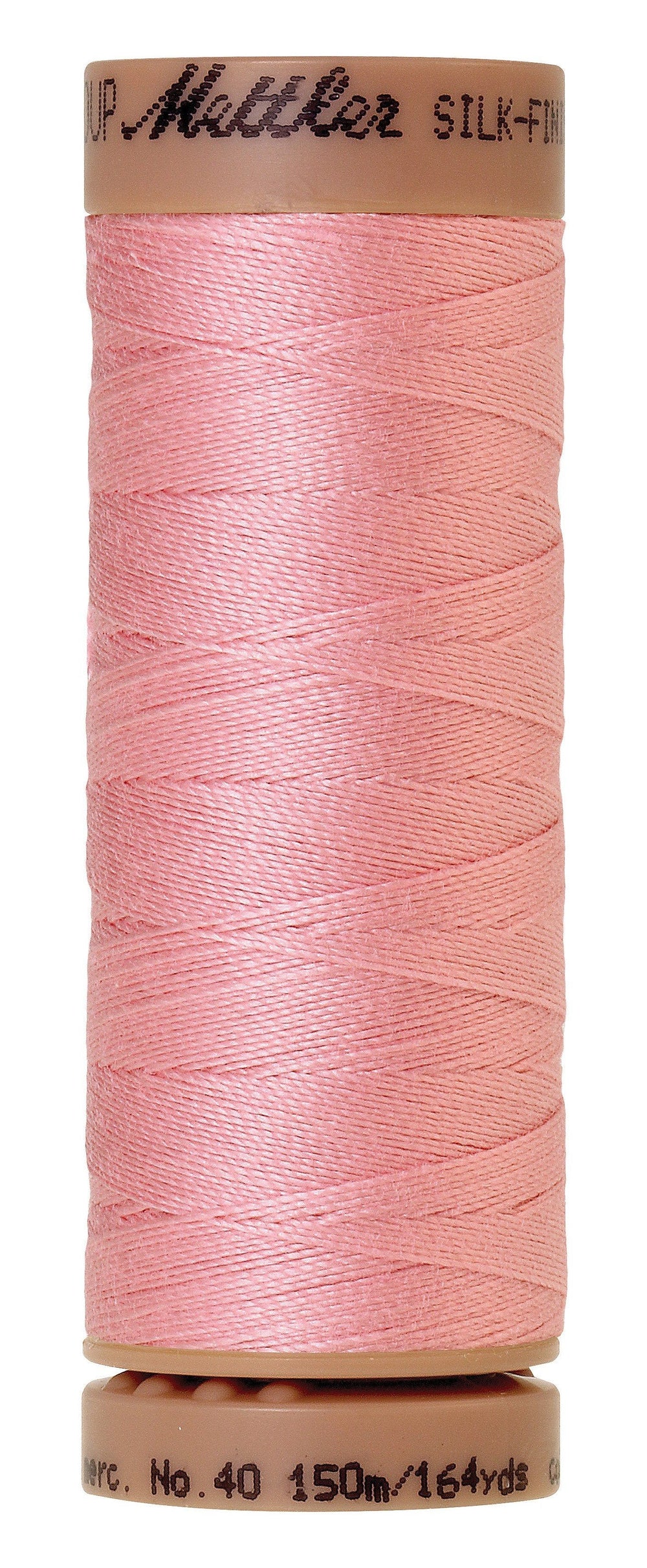 Fil de coton uni Mettler Silk-Finish 40wt 164 vg/150 m Rose thé