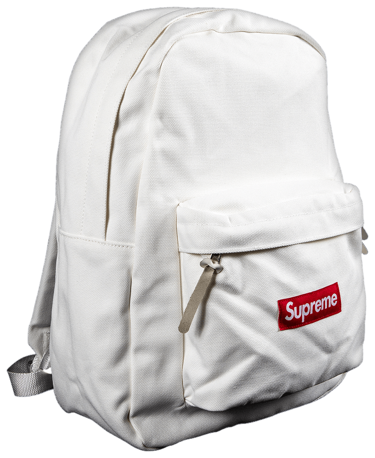 Sac à dos Supreme en toile - Blanc
