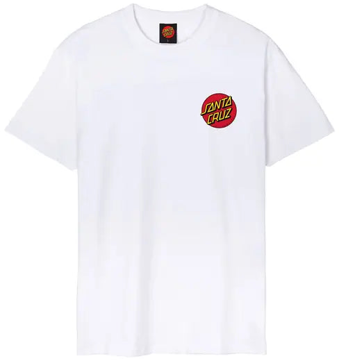 T-shirt 'Classic Dot' Santa Cruz - Blanc