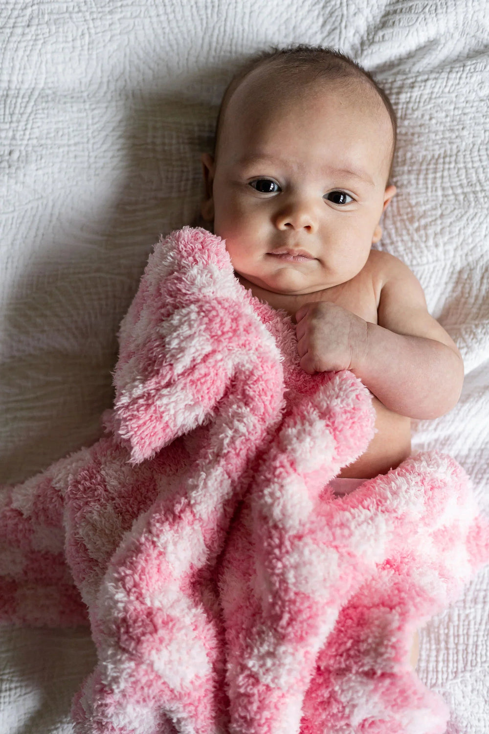 Cotton Candy Check Print Lovey