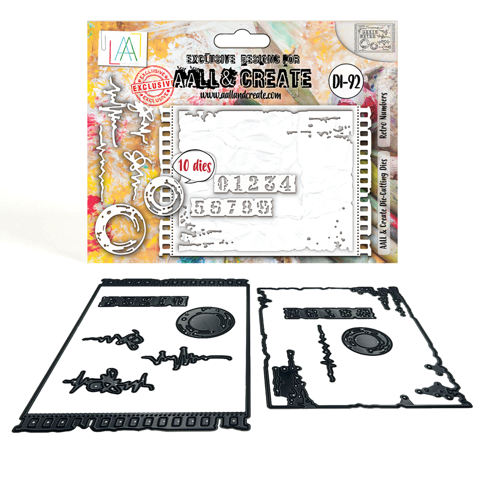 AALL and Create - Die-Cutting Die Set - Retro Numbers — Ecstasy Crafts