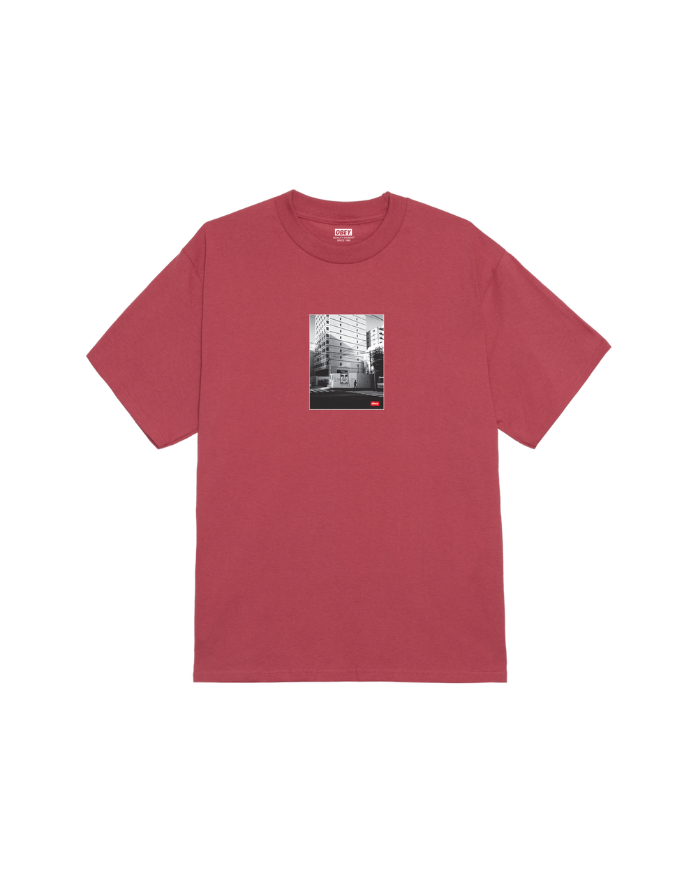 Obey T-shirt 'Osaka Photo' - Rouge minéral