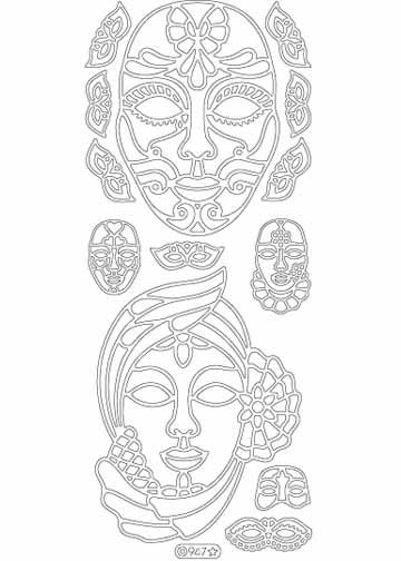 Deco Stickers - Masques