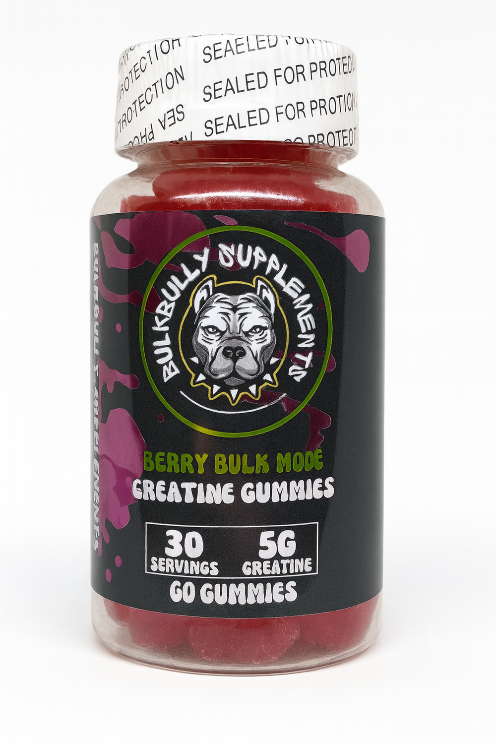 BulkBully Créatine Gommes - Fraise