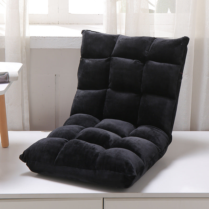 Canapé paresseux simple pliant, lit tatami avec dossier inclinable. Canapé-lit de détente déhoussable et lavable pour chambre ou balcon.