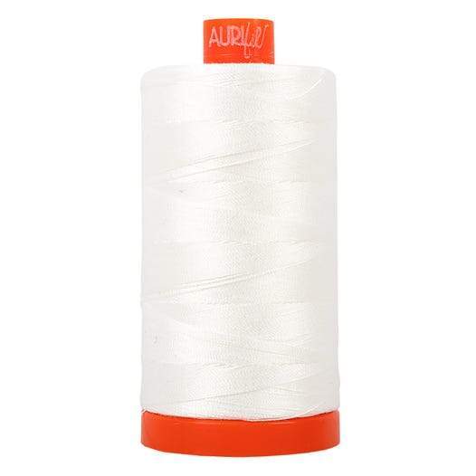 Aurifil Thread #2021 Solid Natural White — Cottage Quilting Ltd.