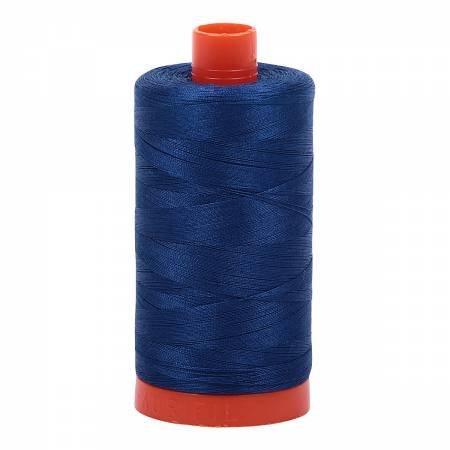 Aurifil Thread #2780 Solid Dark Delft Blue — Cottage Quilting Ltd.