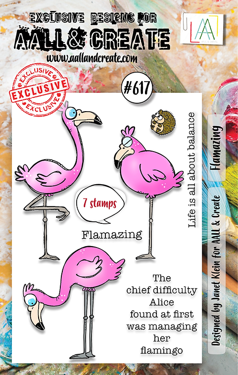 AALL and Create - Set de tampons transparents A7 - Flamazing