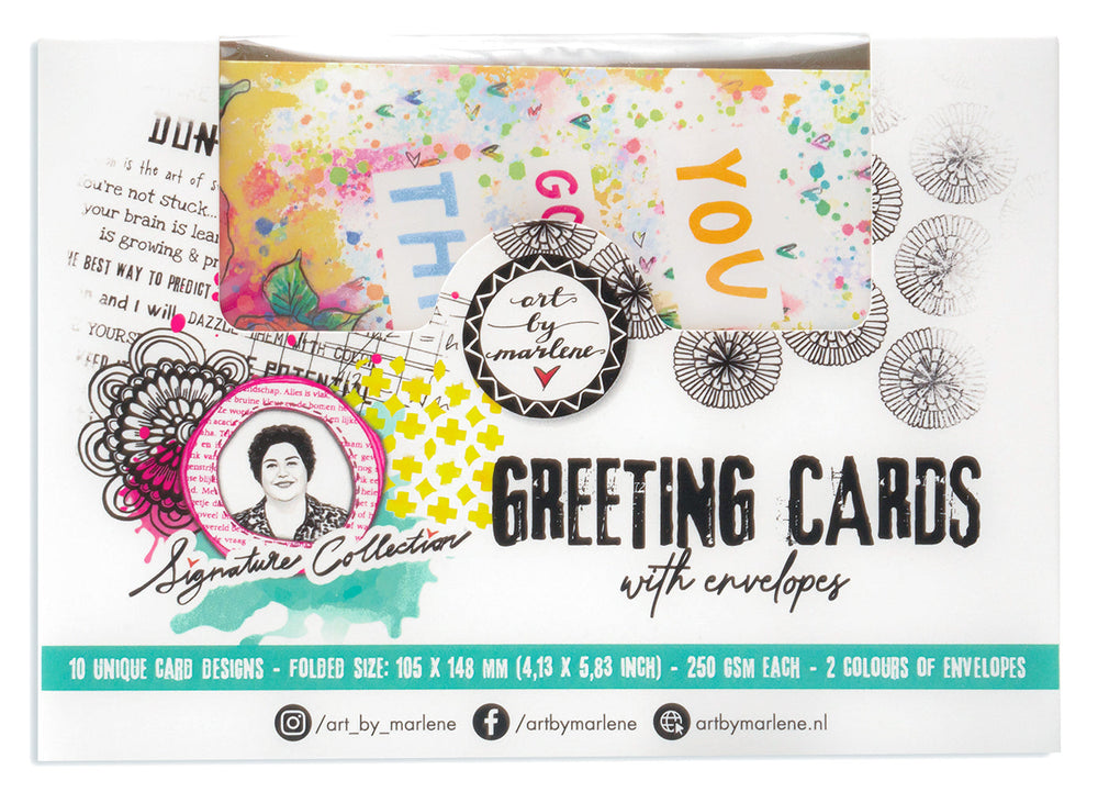 ABM Cartes de vœux 10 Motifs uniques Collection Signature 20 pièces