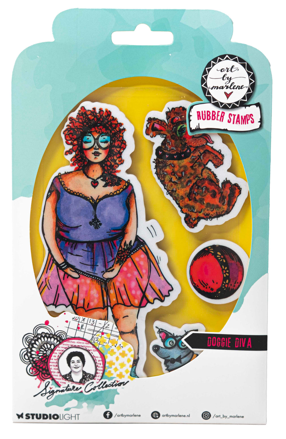 ABM Tampon adhésif Chienne Diva Collection Signature 4 pièces