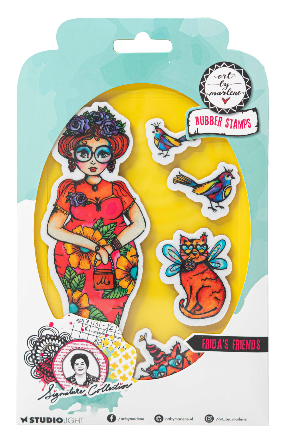 ABM Tampon transparent Collection Signature Amis de Frida 5 pièces
