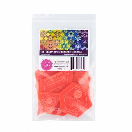 Tula Pink - Gabarit de coupe en acrylique pour les Bloomers de Tula, lot de 4 pièces