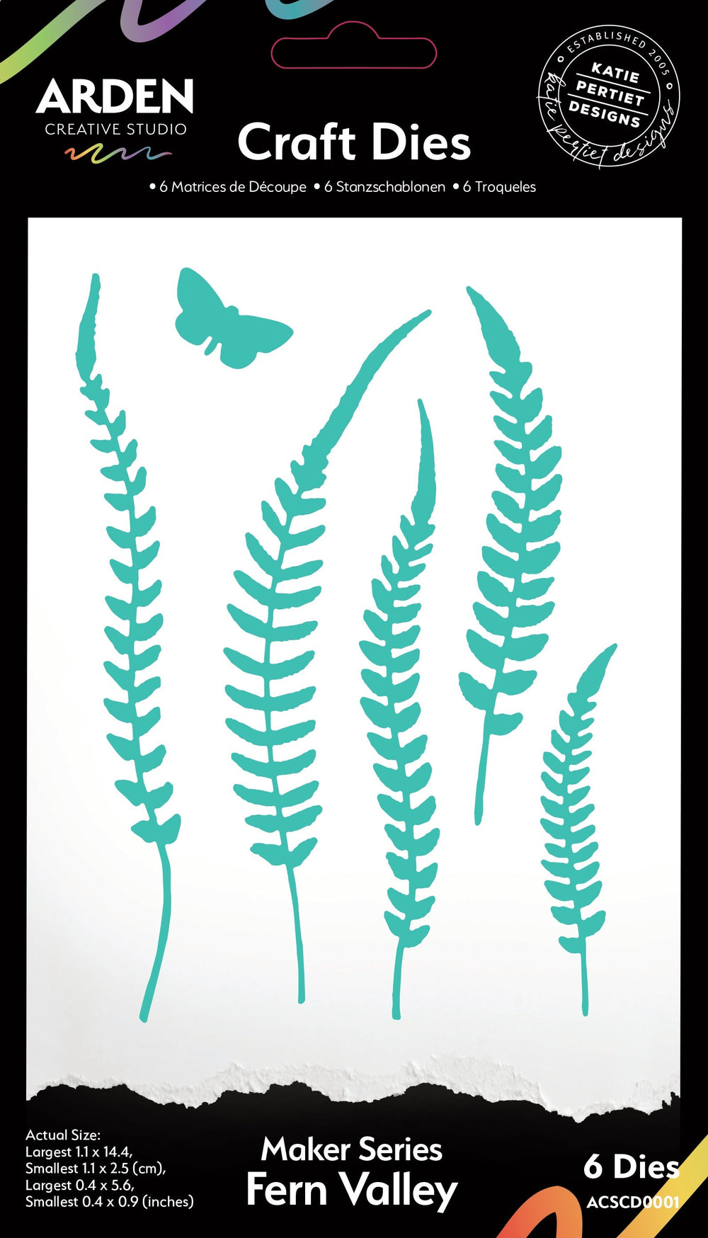 Arden Creative Studio - Série Maker - Pochoir de découpe - Fern Valley