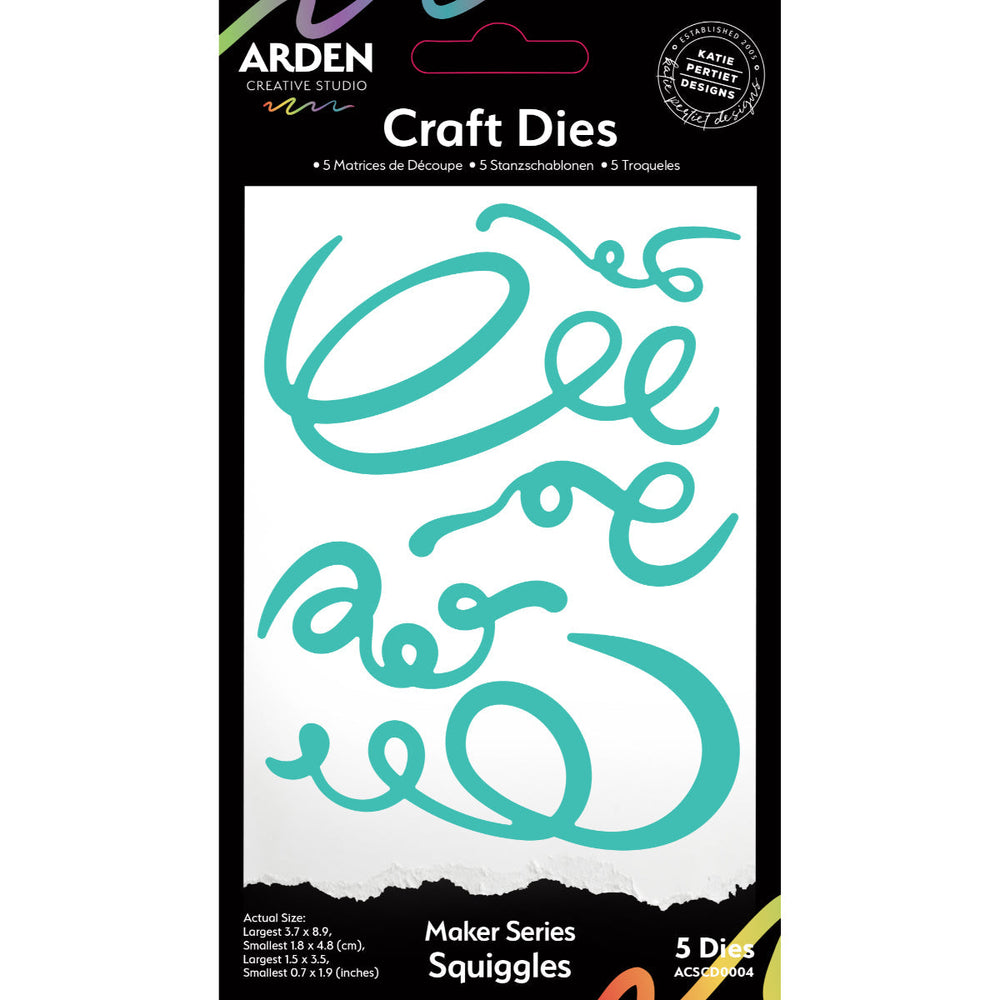 Arden Creative Studio Maker Series Matrices de découpe motif Gribouillis