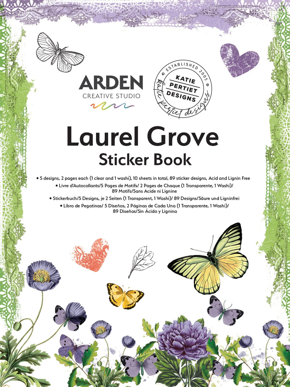Livre d'autocollants Laurel Grove Arden Creative Studio