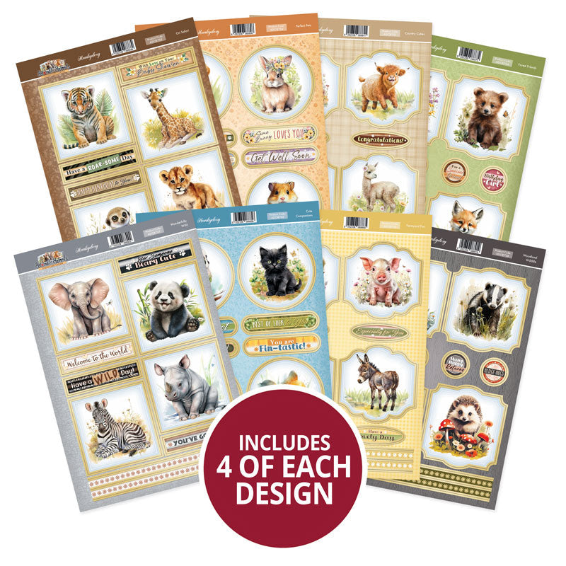 Décorations de cartes de luxe Adorables animaux