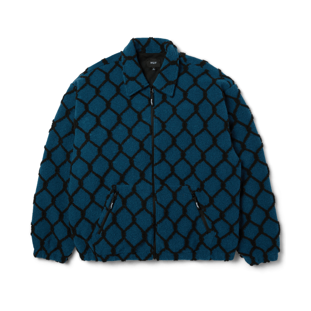 HUF 'Breakthrough' High Pile Jacket - Marine Blue