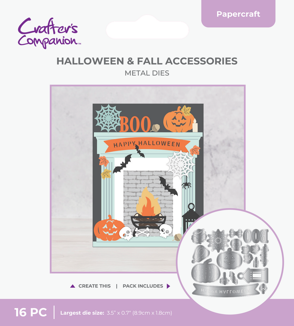 Crafter's Companion Metal Die - Halloween & Fall Accessories