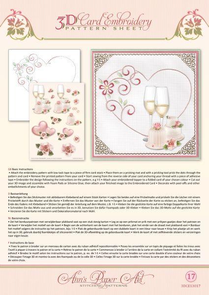 Patron de broderie sur papier Ann - Cœur
