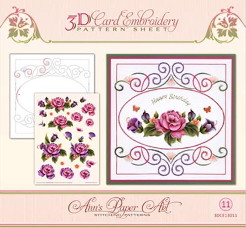 Ann's Paper Art - Motif de broderie-Jardin Enchanté