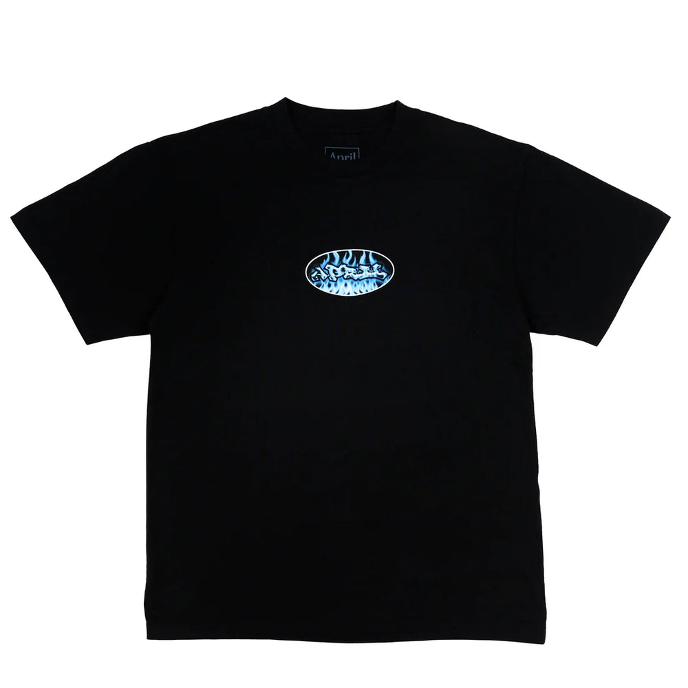 April 'Clear Flame' Tee -Black