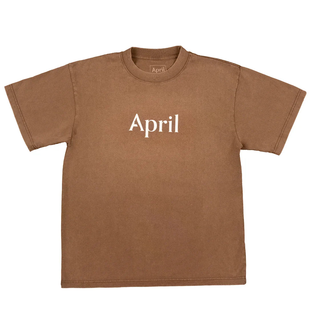 April 'OG Logo' Tee - Chocolate