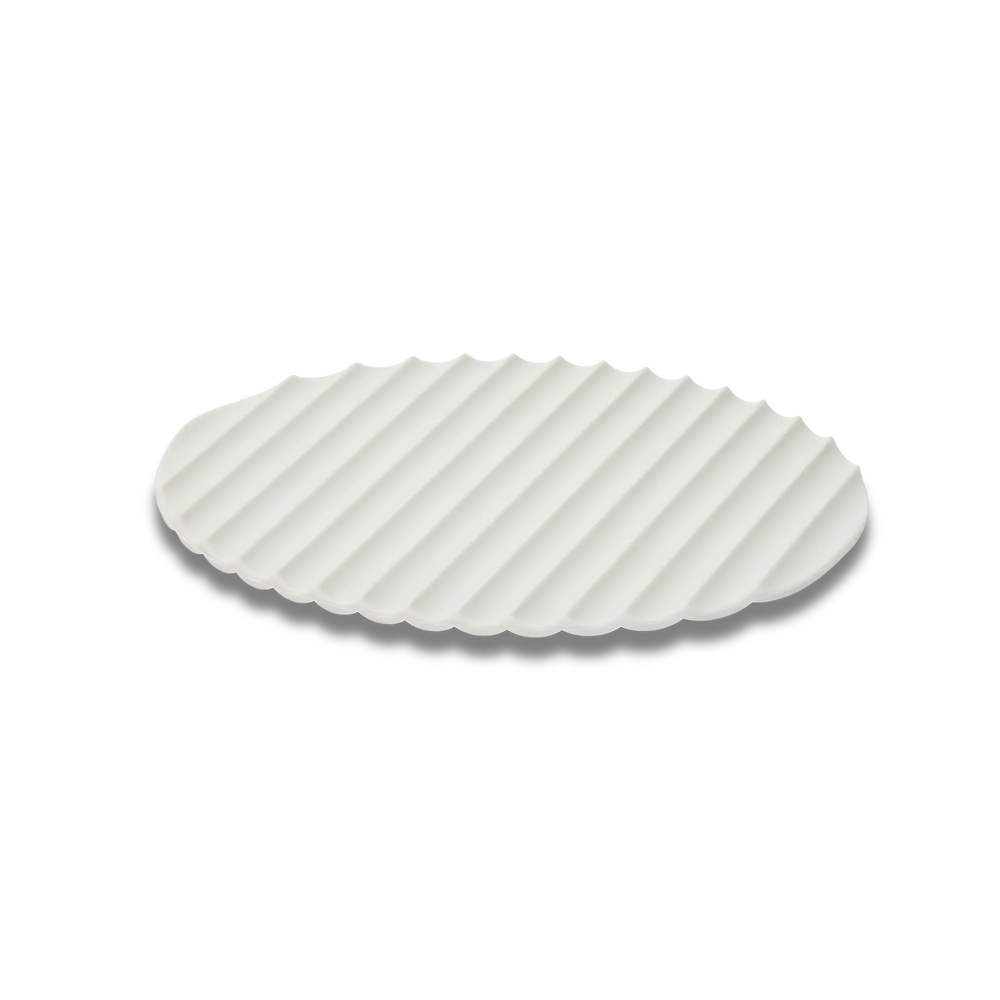 Tapis en silicone Eatoco Nami – Dessous de plat antidérapant et résistant à la chaleur – Gris clair