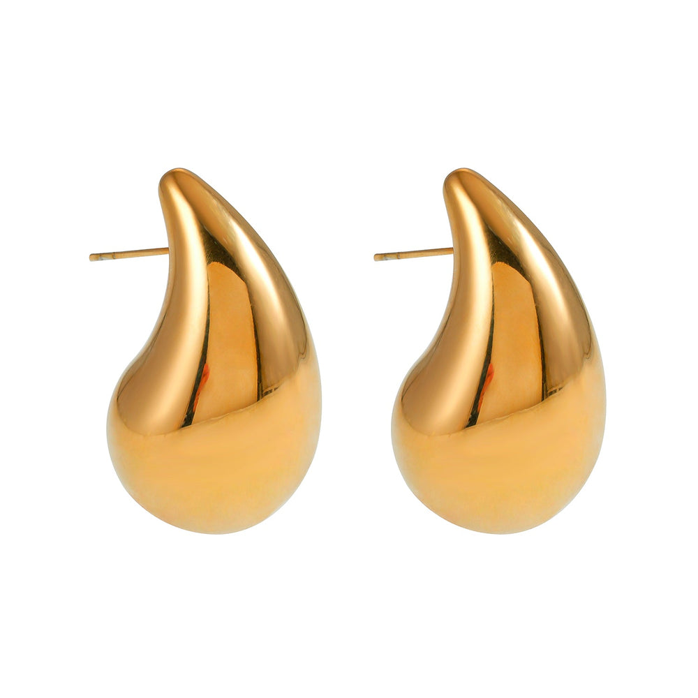 AVONTUR Or : Boucles d'oreilles pendantes « goutte d’eau » audacieuses
