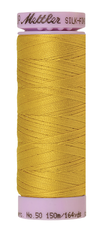 Fil de coton uni Mettler Silk-finish 50wt 164 vg/150 m Or Nugget