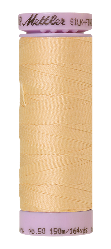 Fil de coton Mettler Silk-finish 50wt uni 164 vg/150 m épi de maïs