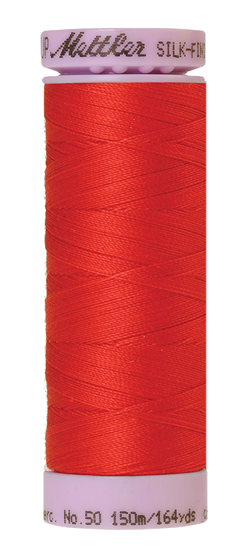 Fil de coton uni Mettler Silk-finish 50wt 164 vg/150 m Grenadine