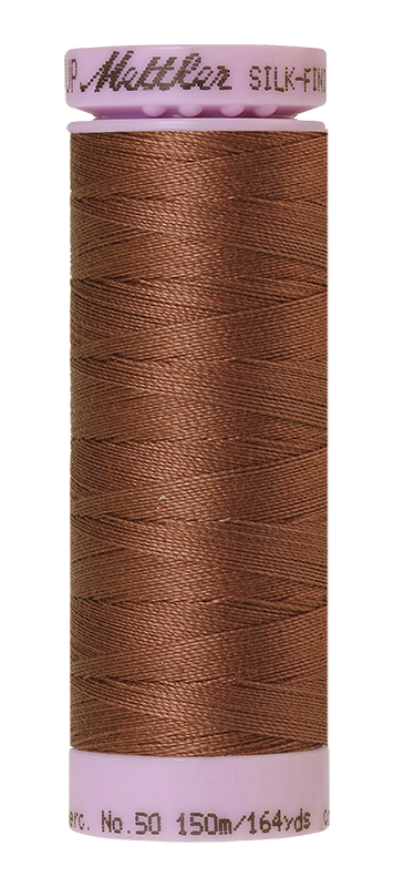 Fil de coton uni Mettler Silk-finish 50wt 164 vg/150 m Clove