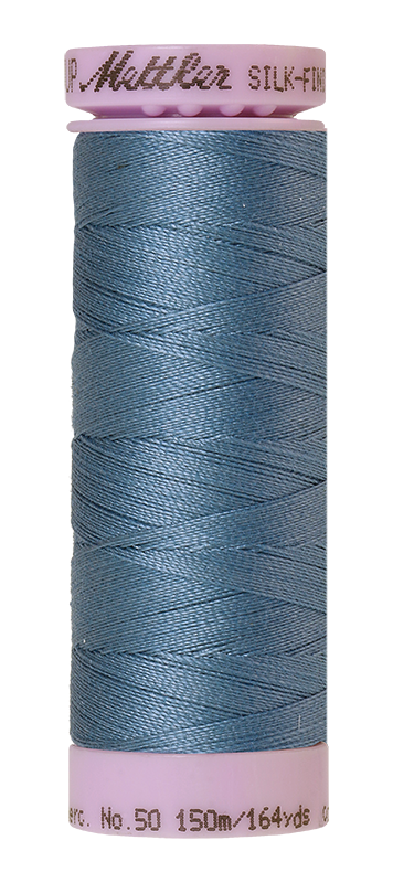 Fil de coton uni Mettler Silk-finish 50wt 164 vg/150 m Laguna