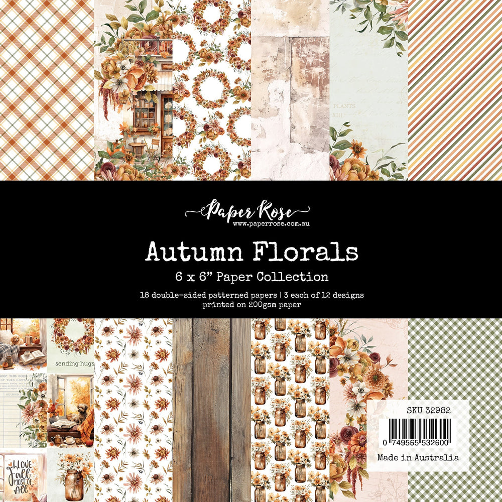 Collection de papiers Autumn Florals 6x6 32982
