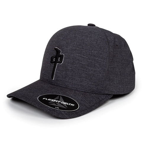 Red Dragon 'OG Puffy' Flexfit Delta Cap - Heather Grey/Black/Grey
