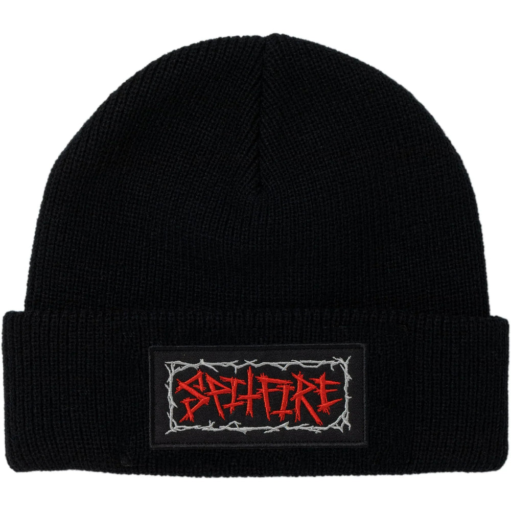 Tuque Spitfire 'Gas Mask Script Patch' - Noir