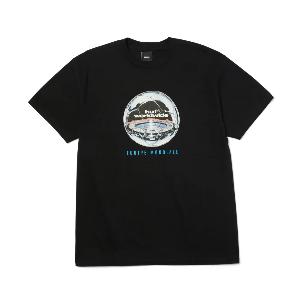 T-shirt HUF 'Equipe Mondiale' - Noir