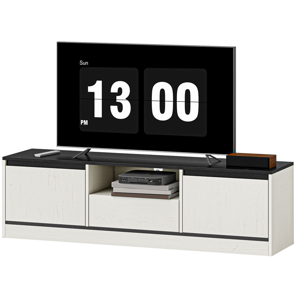 Meuble TV Palmer pour téléviseurs de 55 à 65 pouces - Blanc