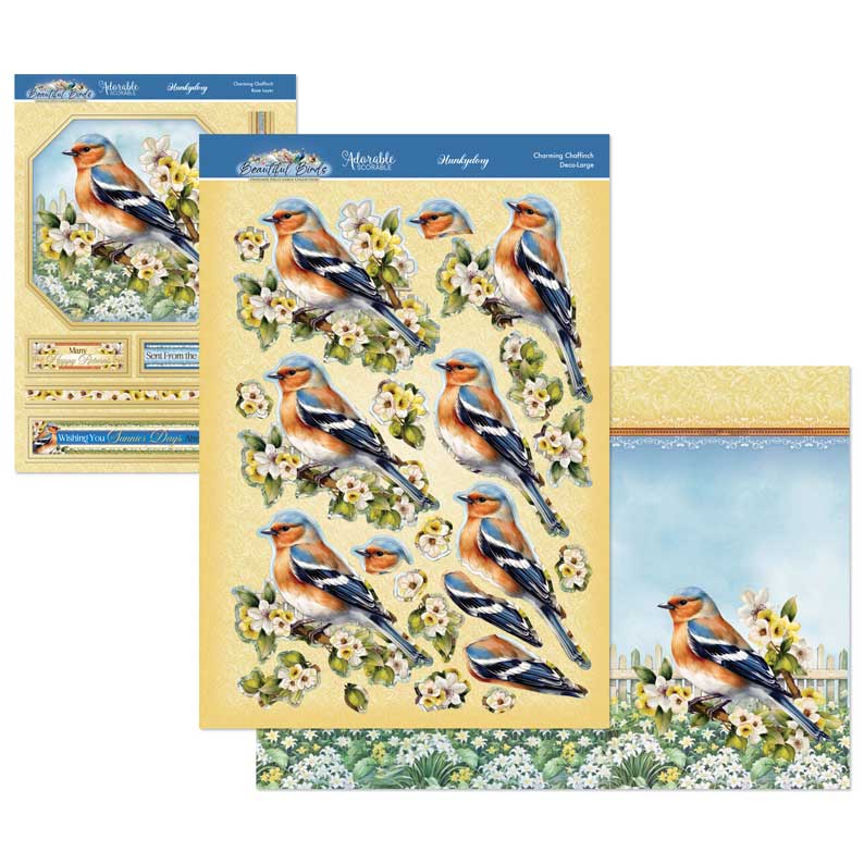 Set Déco-Large Oiseaux Magnifiques - Pinson des arbres Charmant