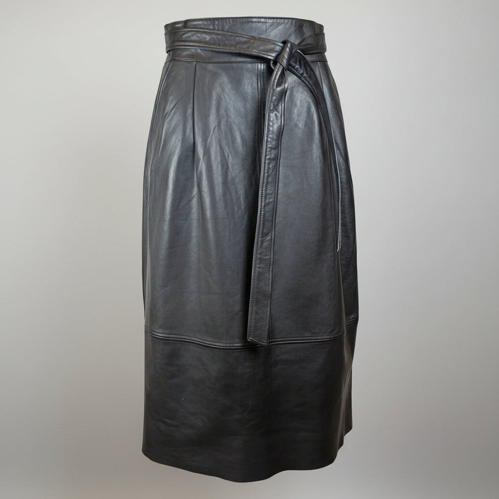 Jupe évasée en cuir Brit pour femme BOL