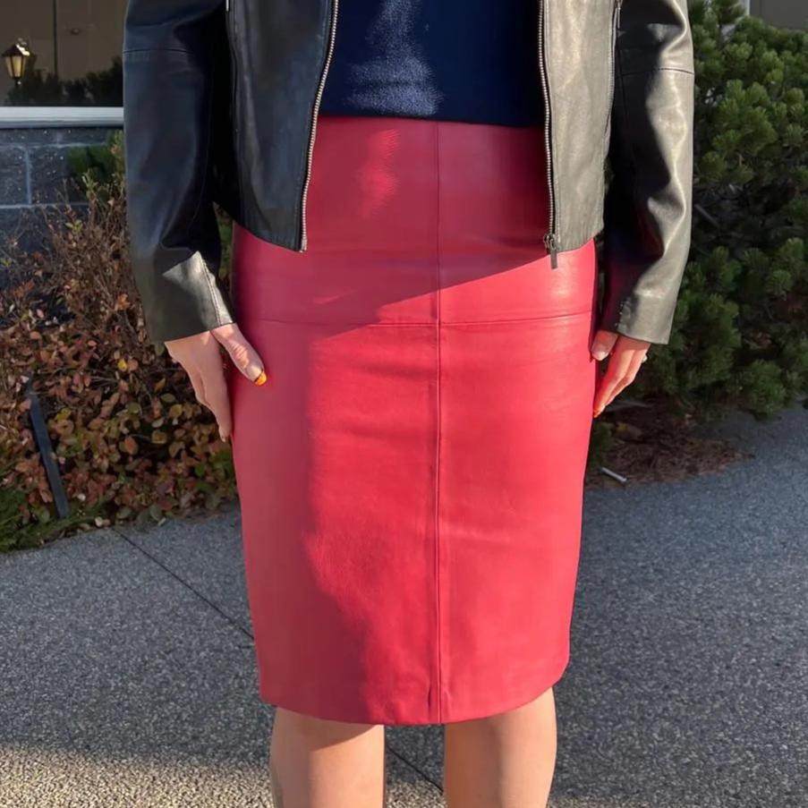 Jupe crayon en cuir Dawn pour femme BOL